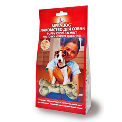 Meradog Mint Puppy Knochen лакомства для собак Косточки Свежее дыхание